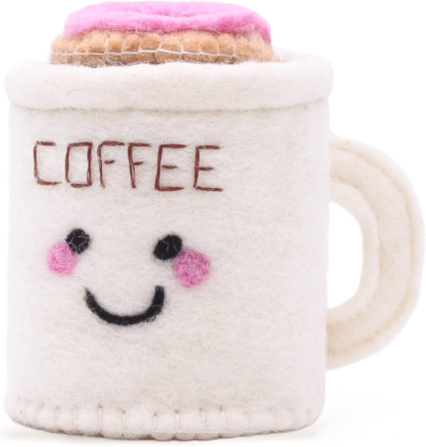 GLACIART ONE Sewing Pin Cushion Coffee Mug | Large Size |Durable & Handmade Craft Supplies | Also for Quilting Needles, Sewing Machine Needles, Safety and T Pins