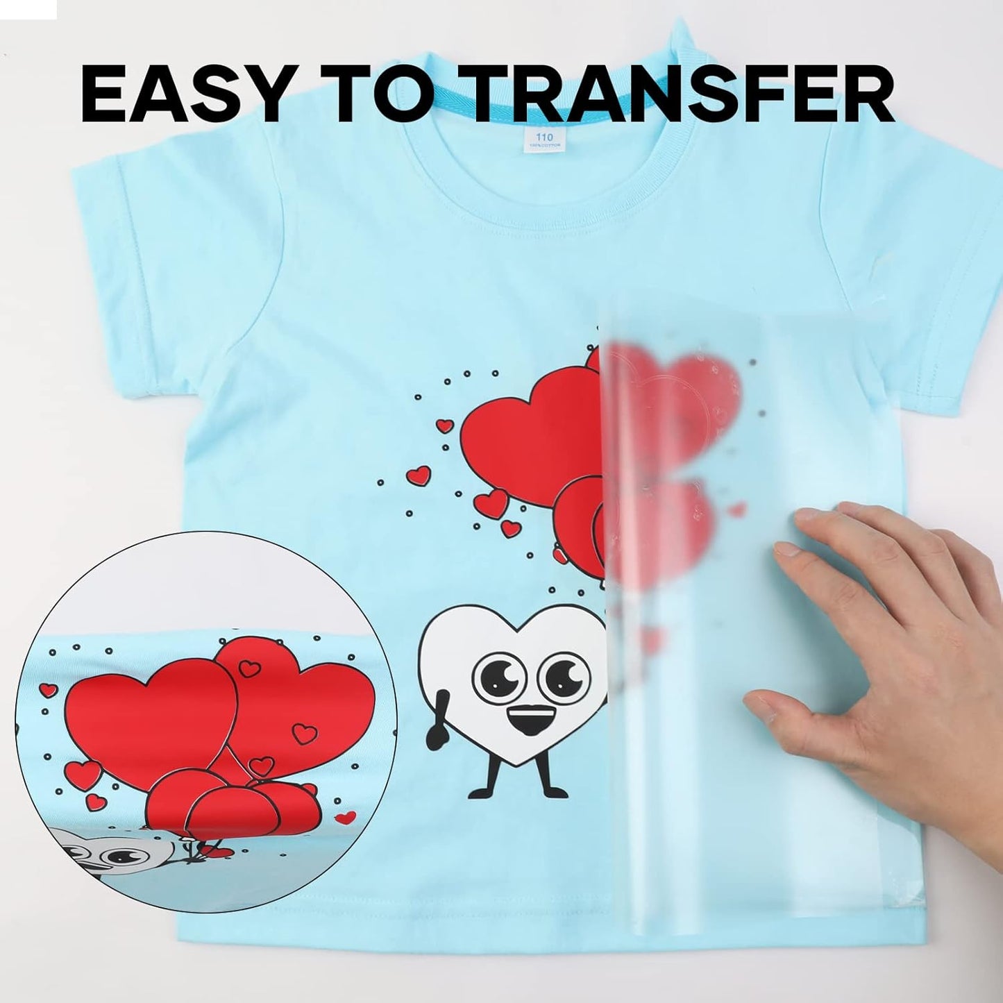 HTVRONT HTV Vinyl Rolls Black White and Red Heat Transfer Vinyl, 12" x 8 FT Black White and Red Iron on Vinyl for Shirt, Easy to Cut & Weed for Heat Vinyl Design