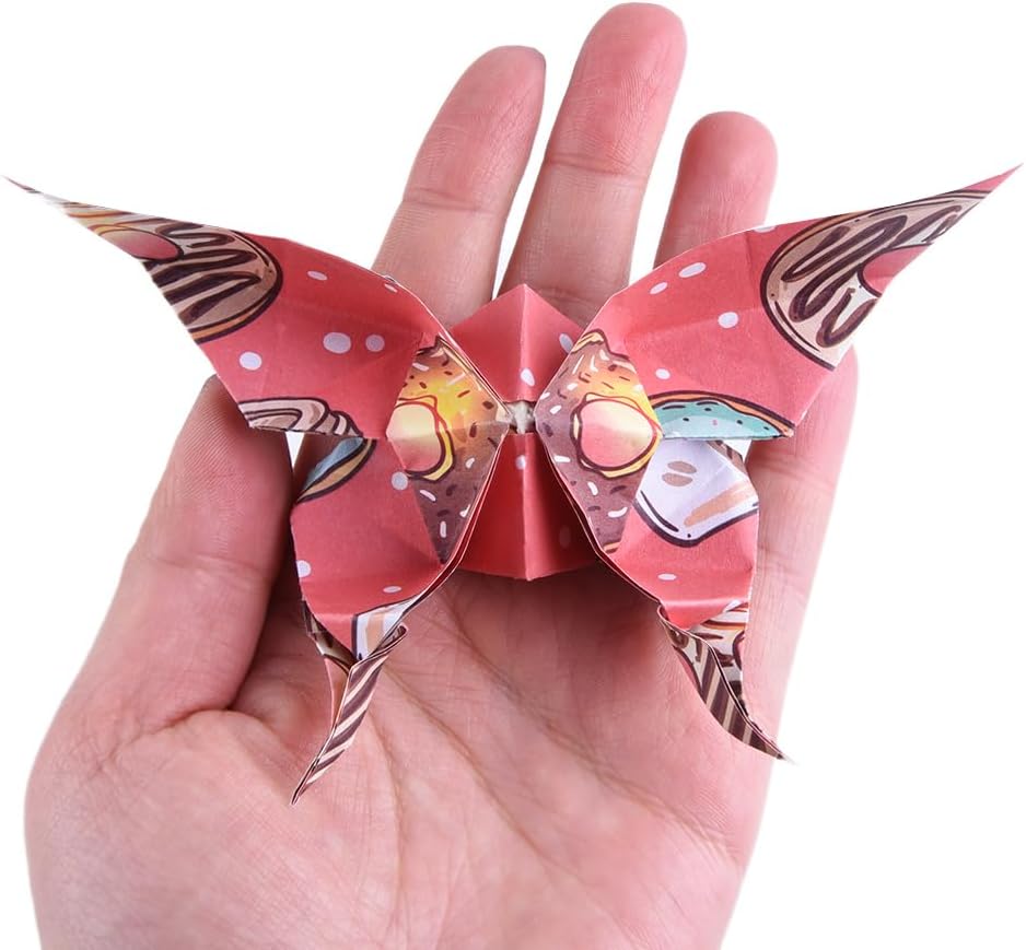 Origami Paper Kit 50 Sheets 70GSM 6 Inch Square Double Sided Color 50 Vivid Japanese Washi Chiyo Colors for Hand Crafts Origami Paper Arts Creativity.Dessert