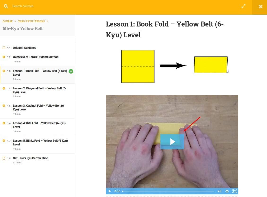 [Taro's Origami Studio] Standard 6 inch 65 Sheet and Easy Origami Book Combo