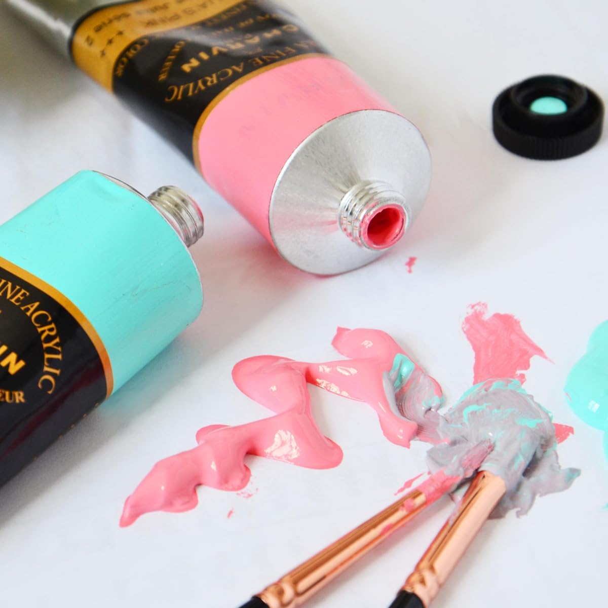 Charvin Extra Fine Professional Acrylic Paint Set for Artists, Sea Landscape - Bonjour Set of 9, 20 ml Tubes, Triple-Milled, Lightfast Pigments, Artist Acrylic Paints in Nature-Inspired Hues