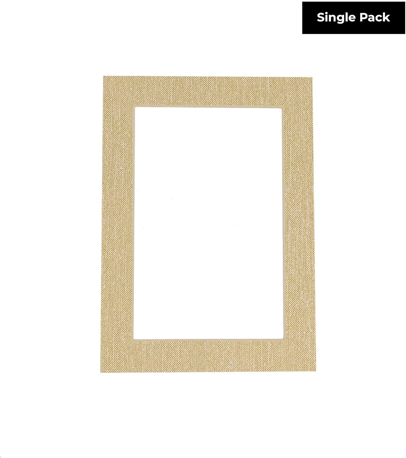 Poster Palooza 8x10 Mat Bevel Cut for 6x8 Photos - Acid Free Fresh Linen Canvas Precut Matboard - For Pictures, Photos, Framing - 4-ply Thickness