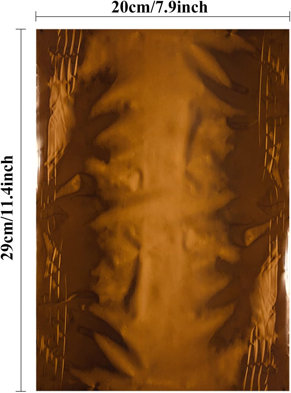 Briartw 20x29cm Hot Foil Paper 50 Sheets Pack Toner Reactive Foil Hot Stamping Foil Paper by Laser Printer and Laminator for Scrapbooking Craft Cardmaking DIY Album (Coffee Color, 100 Sheets)