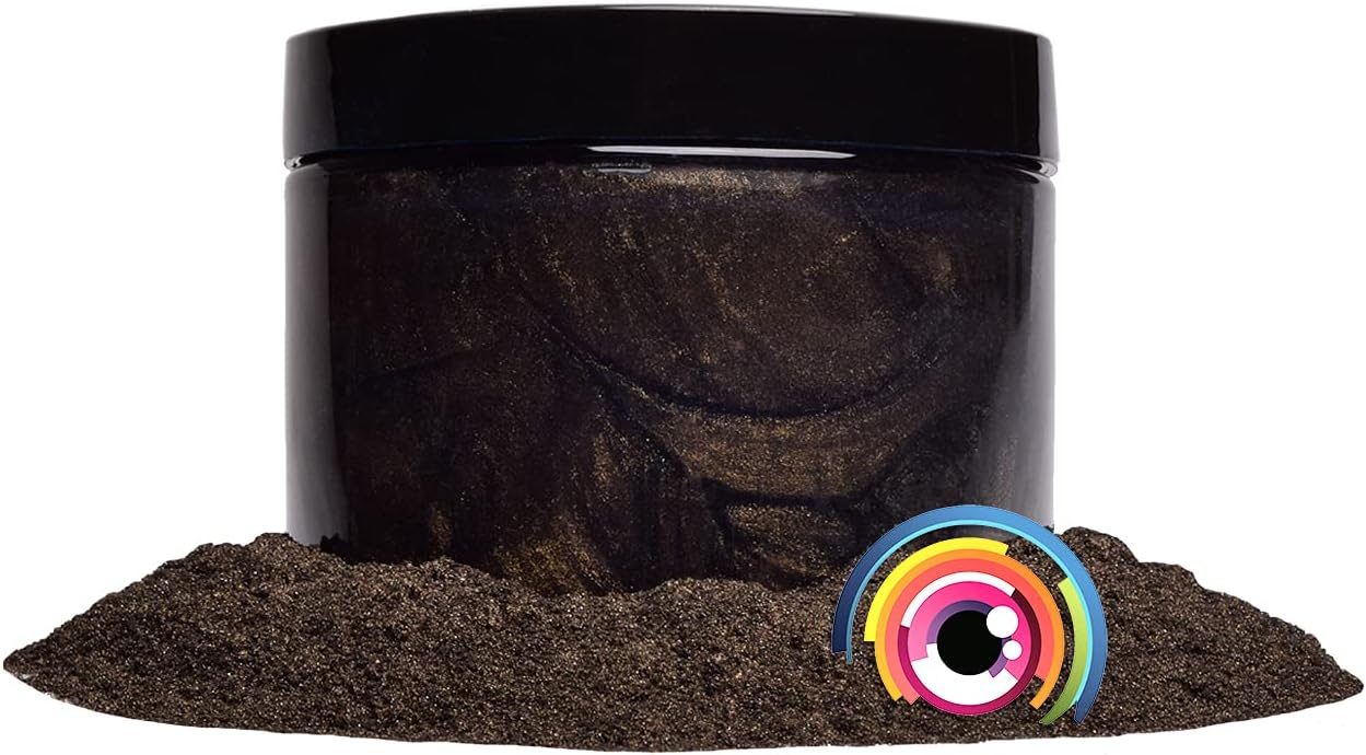 Eye Candy Pigments Premium Brown Mica Powder - Shoyu Brown (50gr) - for Epoxy, Resin, Soap, Paint, Woodworking, Acrylic Pouring, Bath Bombs, Fishing Lures - DIY Arts and Crafts Additive