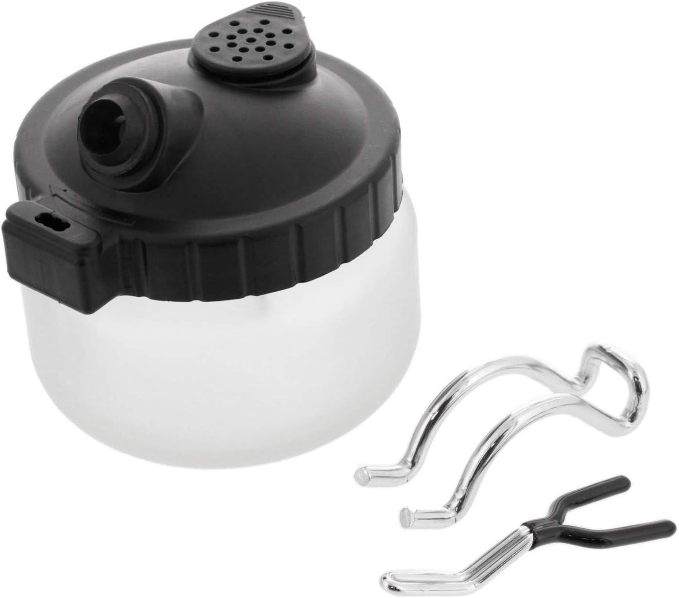 Airbrush Cleaner Kit With Brush Cleaner Solution - Ultimate Airbrush Cleaning Kit, Holder, and Pot for Efficient Cleaning of Airbrushes - Glass Clean Pot Cleaning Jar