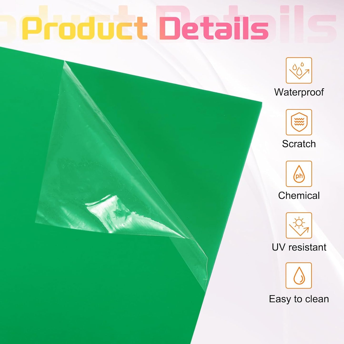 uxcell 4Pcs Acrylic Sheets 12x8 Inch Acrylic Panel 1/8 Inch-3mm Plastic Board for Picture Frames Sign Holders DIY Display Projects Craft, Green