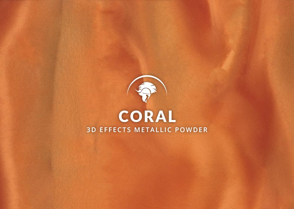 Spartan Epoxies Metallic Pigment Powder for Epoxy - 30 Unique Colors, 4oz for 1 Gallon and 12oz for 3 Gallons of Clear Epoxy, Made in The USA (Coral, 12oz (135 Grams))