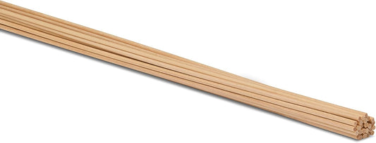 Dowel Rods Wood Sticks Wooden Dowel Rods 1/8 x 36 Inch Unfinished Hardwood Sticks for Crafts and DIYers 25 Pieces by Woodpeckers