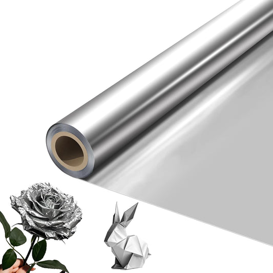 Heavy Duty Aluminum Foil Roll for DIY Crafts & Repairs - 0.07mm Thick Silver Metal Sheet, Multipurpose Tin Foil for Art, Gifts & Home Projects, Silver (12" Wide x 20ft Long)