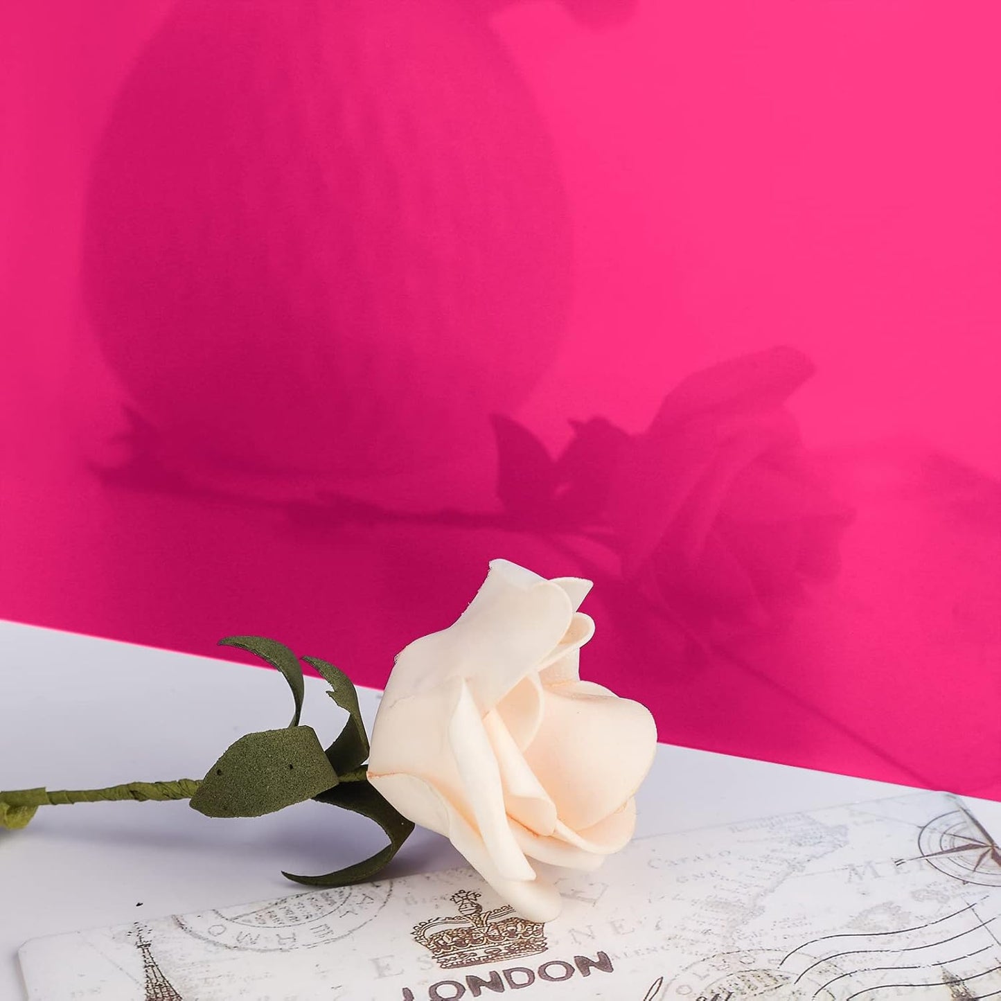 Enoin 2 Pack 12x12 Inches Pink Non Transparent Acrylic/Plexiglass Sheet 0.118'' 1/8 Thick, Plastic Sheet Colored Board Panel for Glass, DIY, Painting, Art Craft