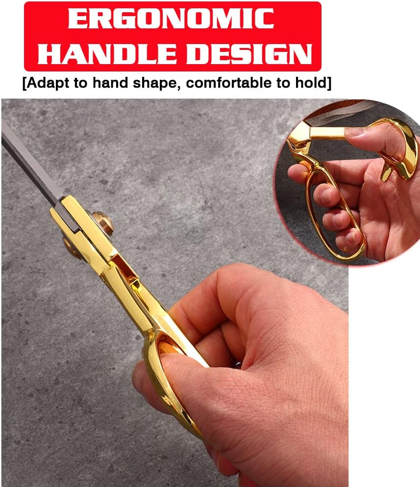 Professional Fabric Scissors，10" Sewing Scissors, Heavy Duty Shears for Fabric,Leather,Raw Materials,Dressingmaking,Upholstery Shears for Dressmakers Students Office Crafting