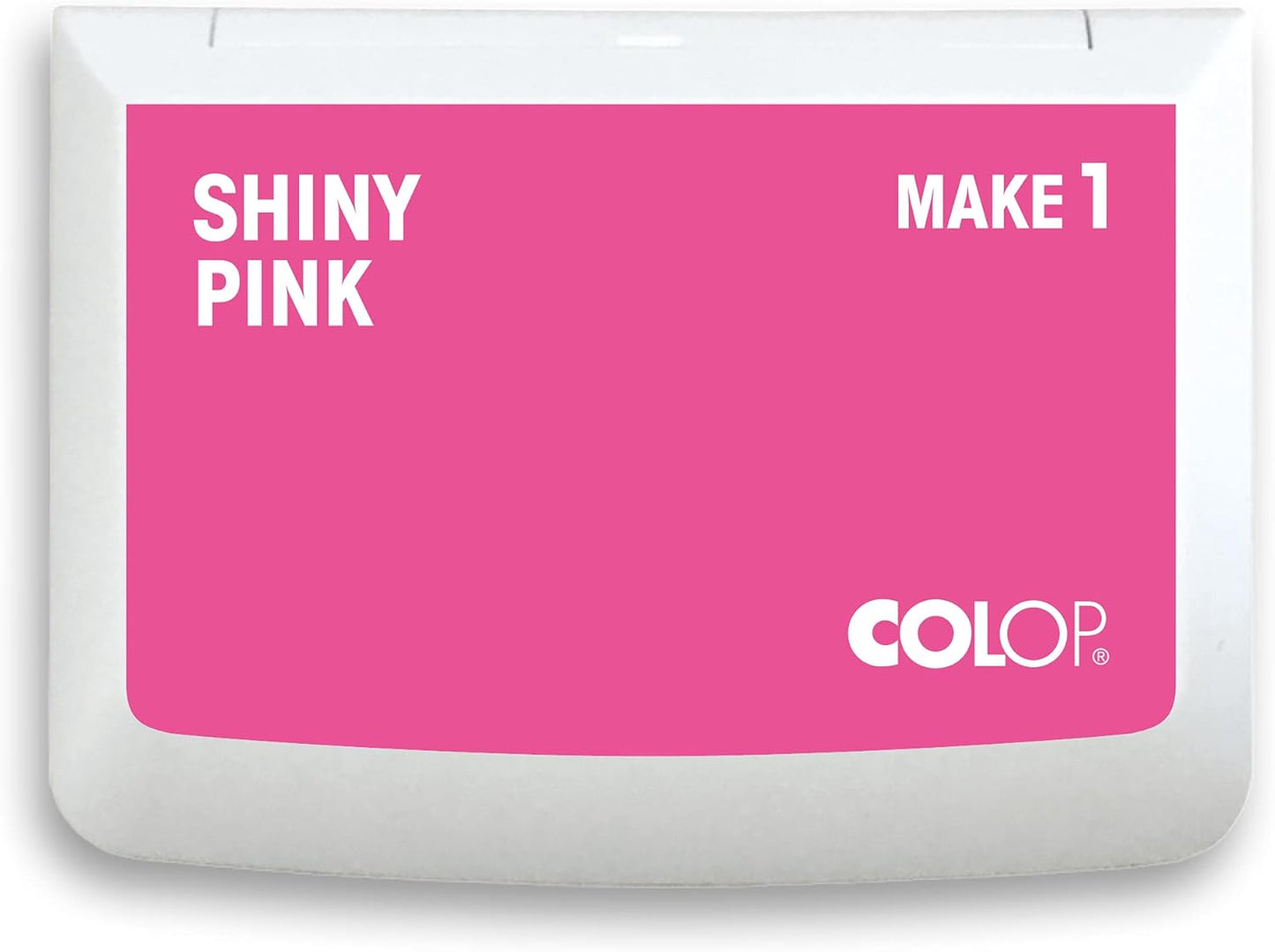 COLOP Make Series, Ink Stamp Pads, with Non-Toxic Premium Ink, Water-Based Acid-Free (Shiny Pink, Make 1-1-15/16" x 3-1/2")