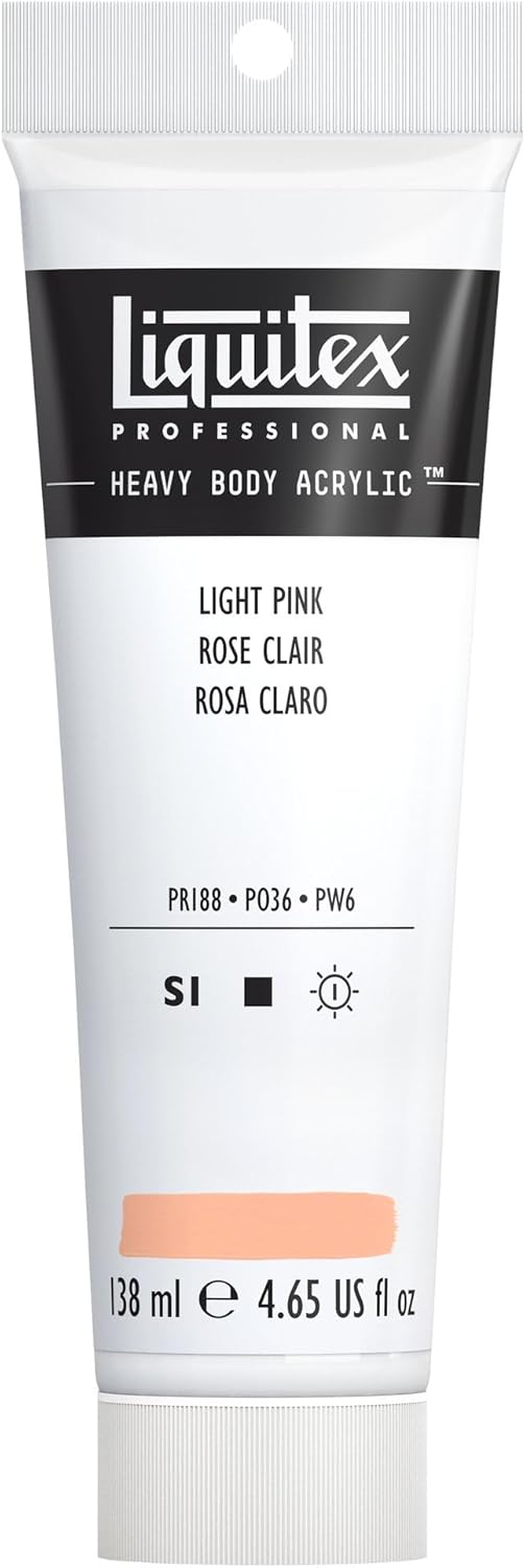 Liquitex Professional Heavy Body Acrylic Paint, 4.65-oz (138ml) Tube, Light Pink