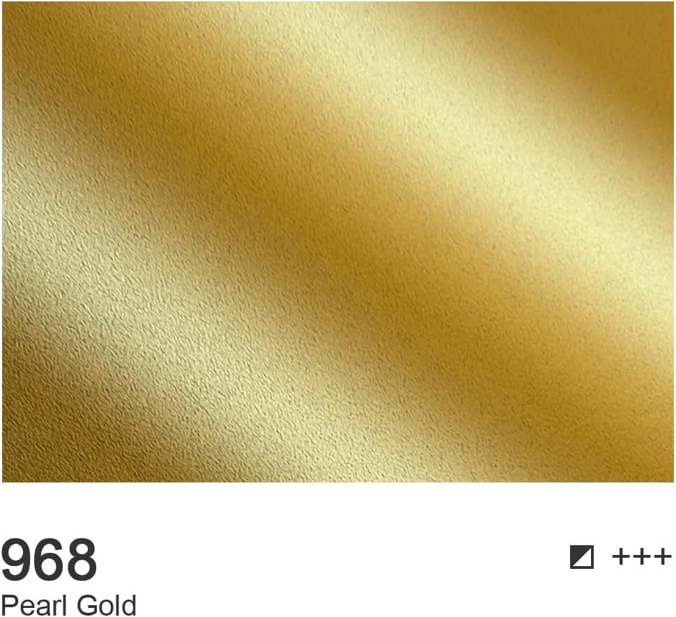 AUREUO Pearl Gold Acrylic Paint, 4 Fl Oz / 120ml Single Tube, Rich Pigment Art Craft Paints for Canvas, Rocks, Wood, Ceramic, Fabric - Art Supplies for Beginners, Professionals, Artists