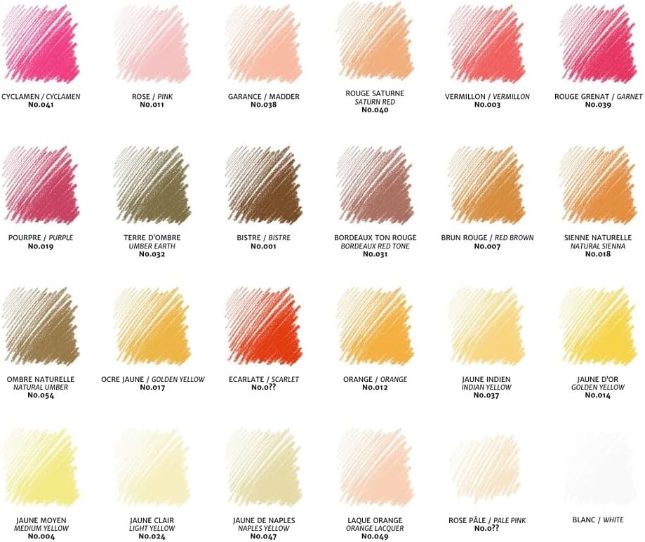 Conté à Paris Conte Carres Crayons - 48 Assorted Colours