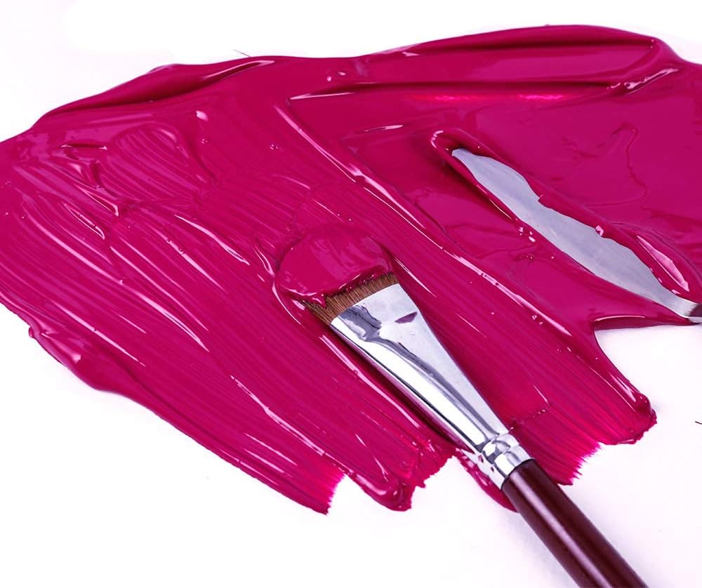 Mont Marte Discovery School Acrylic, Magenta, 1/2 Gallon (2 Liter). Ideal for Students and Artists. Excellent Coverage and Fast Drying. Pump Lid Included.