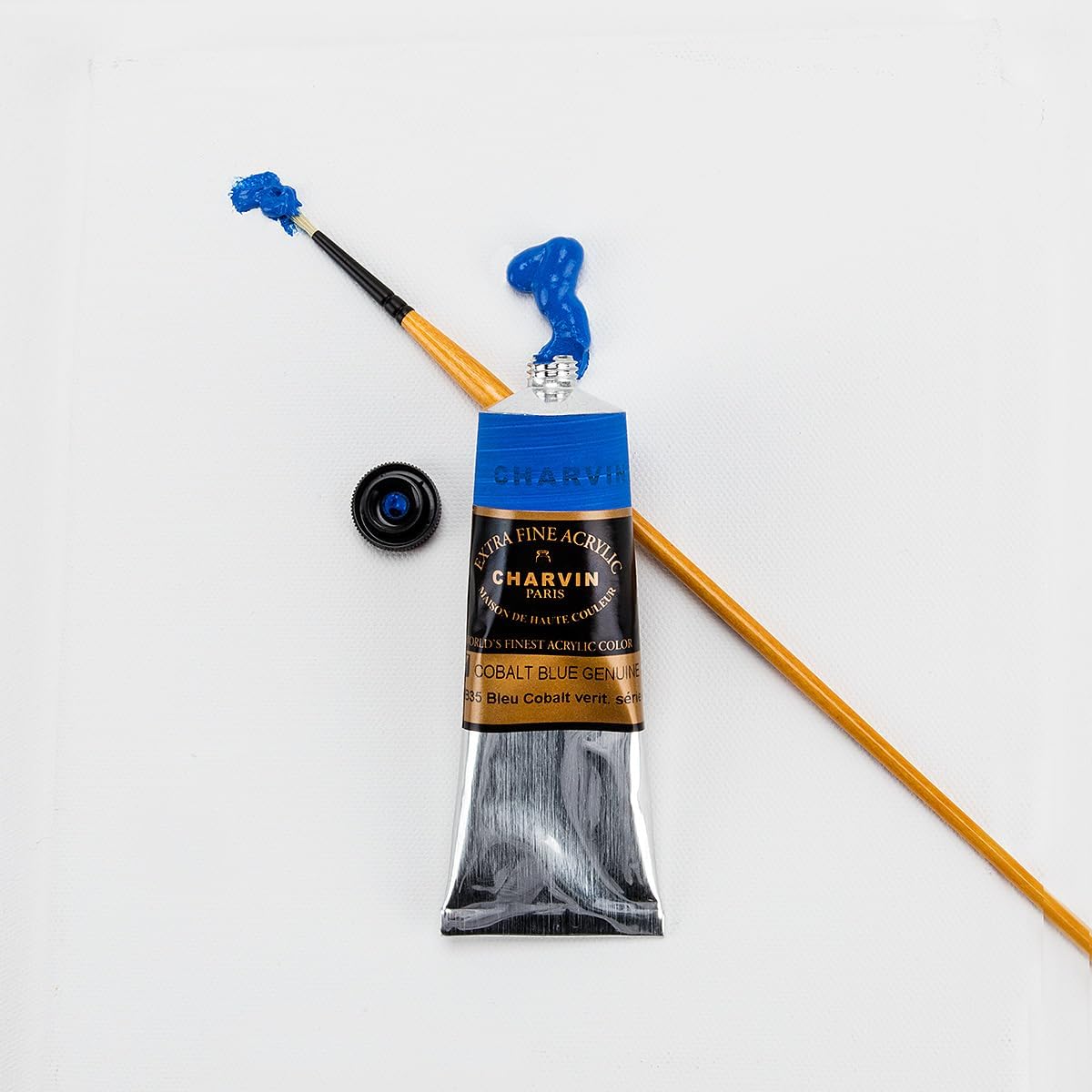 Charvin Extra Fine Professional Acrylic Paint Set for Artists, Blue Shades - Bonjour Set of 9, 20 ml Tubes, Triple-Milled, Lightfast Pigments, Artist Acrylic Paints in Nature-Inspired Hues