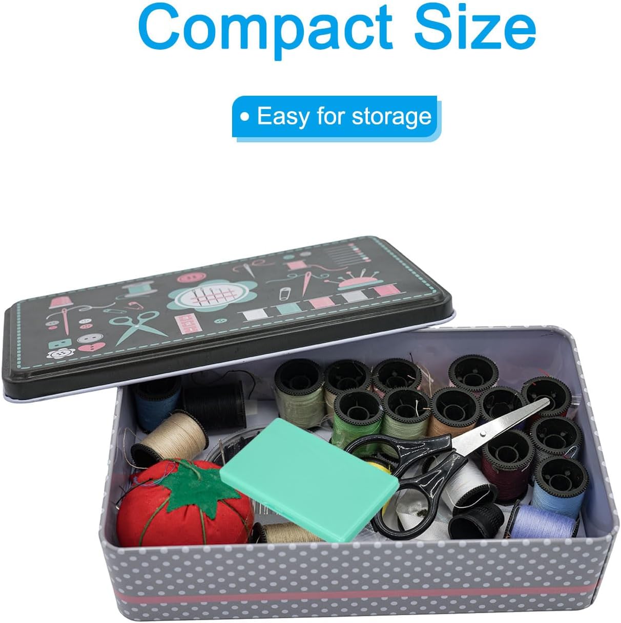 PATIKIL Magnetic Needle Storage Case, Plastic Portable Sewing Pin Keeper Needle Organizer Box Container for Embroidery Knitting Stitching, Green