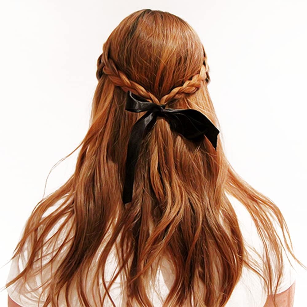 3/8" Width x 50 Yards Satin Fabric Ribbon, Thin Black Ribbon Perfect for DIY Bows, Swags, Gift Wrapping, Craft, Flower Bouquet，Christmas and Halloween Party Decoration