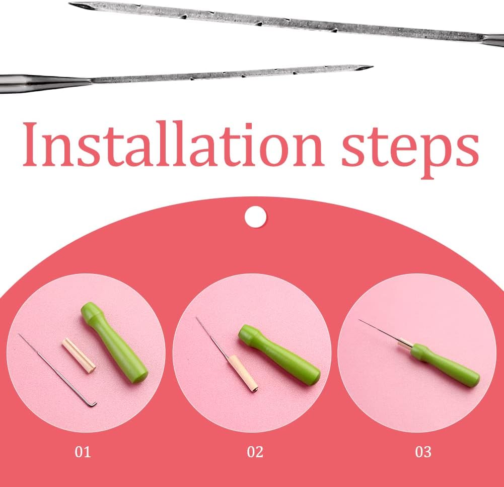 WONVOC Needle Felting Pad, 9.84 x 7.87 x 1.38'', Needle Felting Tools for Beginner Felting Tools with Felting Needle Holder, Felting Needles for Craft DIY