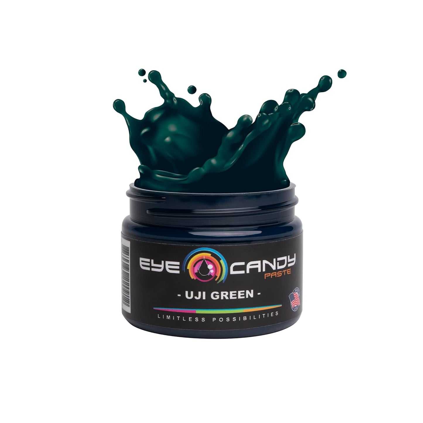 Eye Candy Green Resin Pigment Paste Uji Green (2 oz Paste / 4 oz Jar) | Epoxy, Resin Art | Highly Pigmented