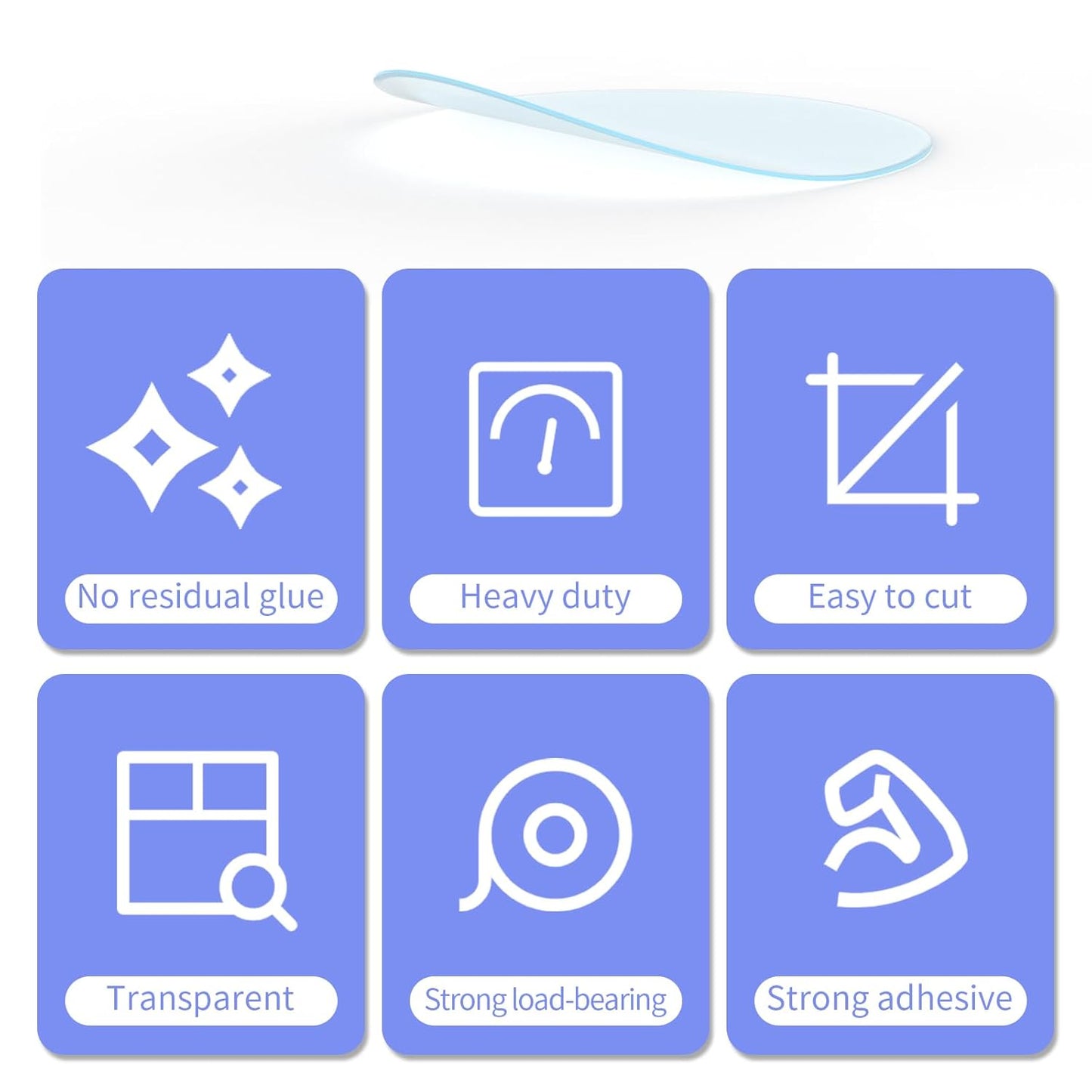 30PCS Heavy Duty Double Sided Adhesive Mounting Circle Tape- Waterproof,Strong Adhesion,Clear, High Strength,No Residue Removability for Hanging,Wall Mounting, Home Decor,Adhesive for Shower