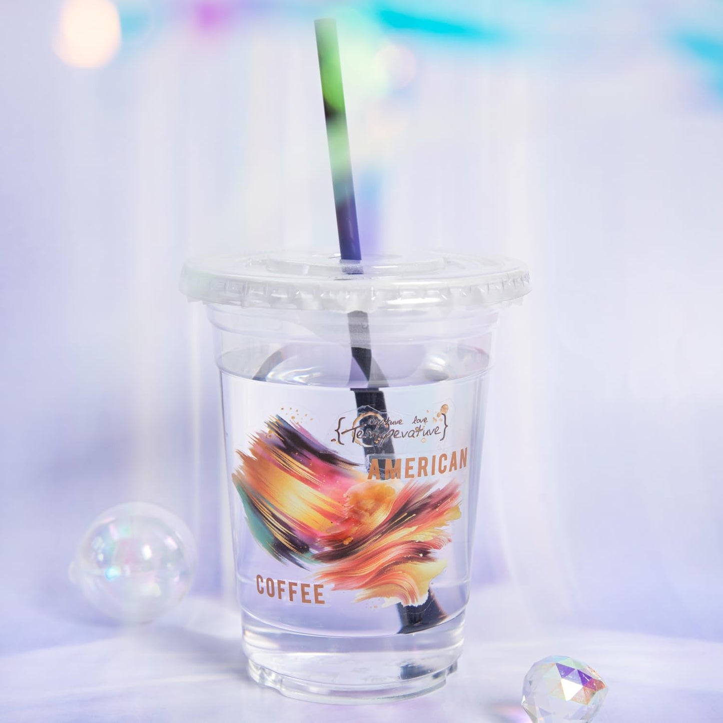 6Pcs Pre-Cut Colorful Galaxy PET Tapes, Watercolor Tapes for Journaling, Scrapbook Supplies, and Junk Journal Ephemera, with Decorative Clip