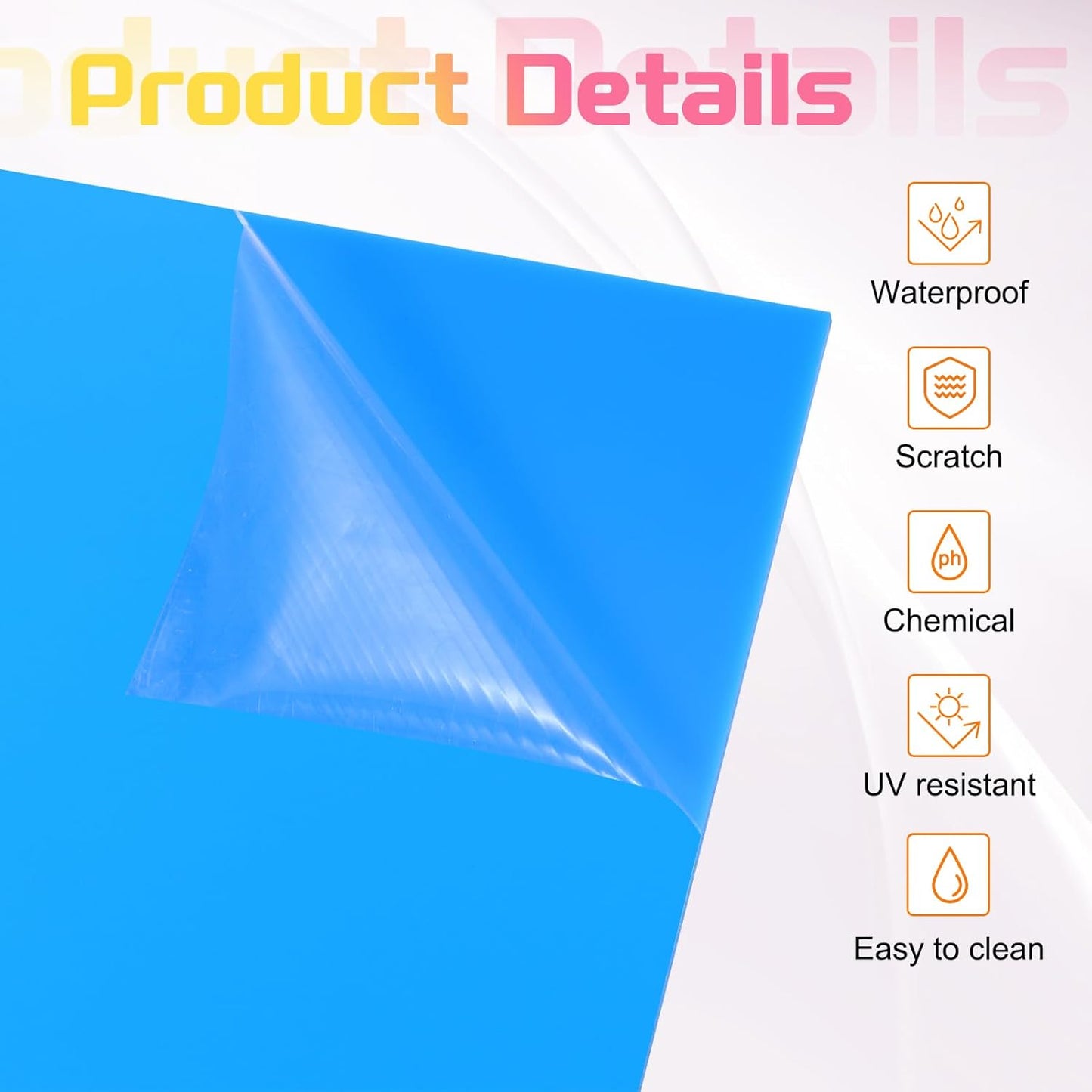 uxcell 3Pcs Acrylic Sheets 12x12 Inch Acrylic Panel 1/8 Inch-3mm Plastic Board for Picture Frames Sign Holders DIY Display Projects Craft, Blue