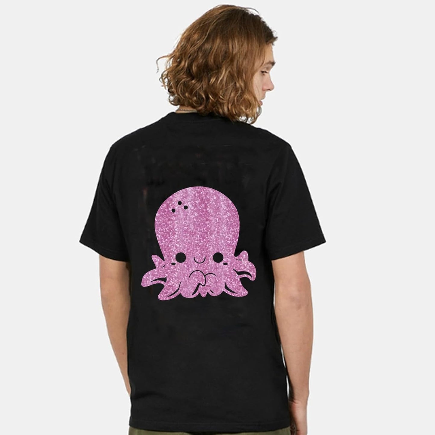 FUNKAKA Glitter Purple Pink HTV Heat Transfer Vinyl Rolls, 12" x 25ft PU Iron on Vinyl for T-Shirt Purple Pink Glitter HTV Vinyl for All Cutter Machines Easy to Cut & Weed for Heat Vinyl Design