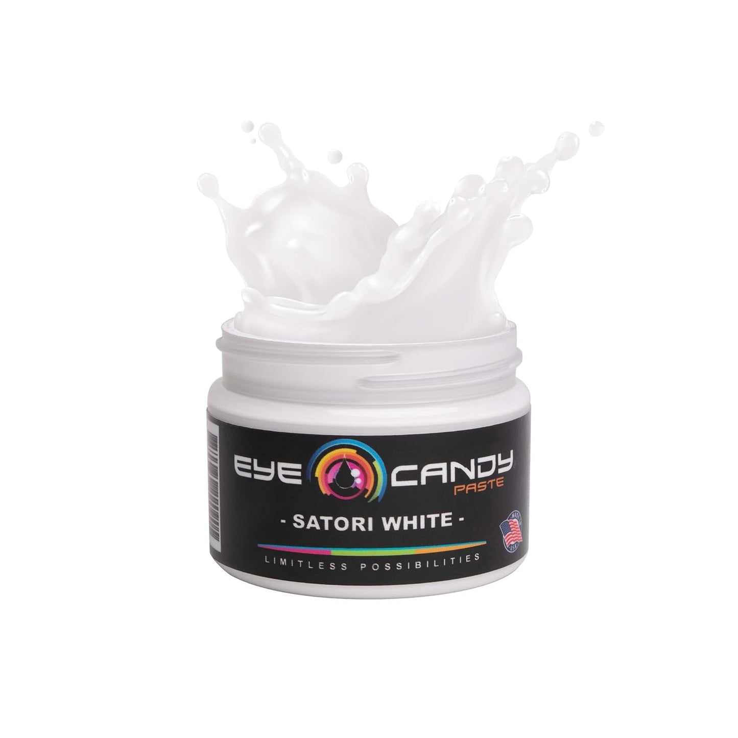 Eye Candy White Resin Pigment Paste Satori White (3 oz) | Create Cells and Lacing | Epoxy, Resin Art Paste | Opaque Tint | Highly Pigmented