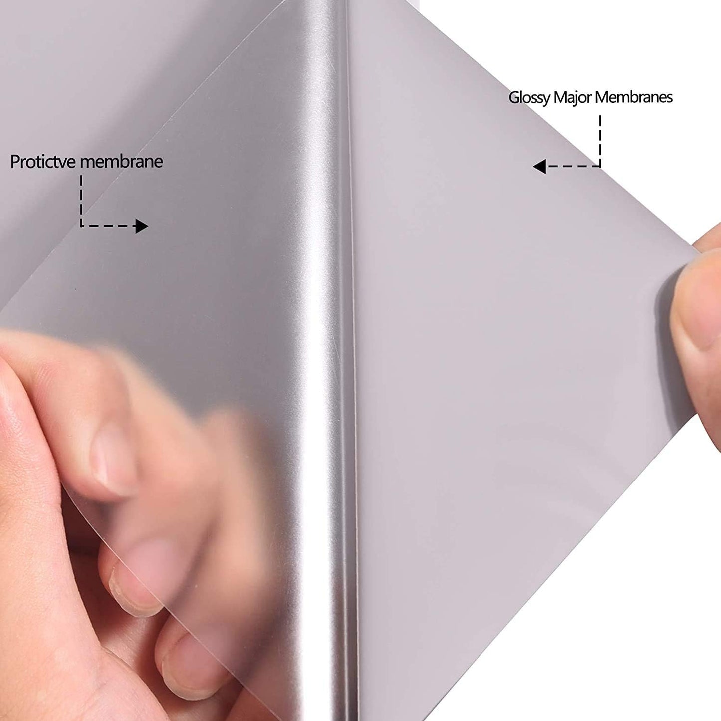 Guangyintong Heat Transfer Vinyl HTV Rolls, 12" x 8ft Iron on Gray Vinyl for T-Shirts, Glossy Surface, Easy to Cut & Weed, All Cutter Machines