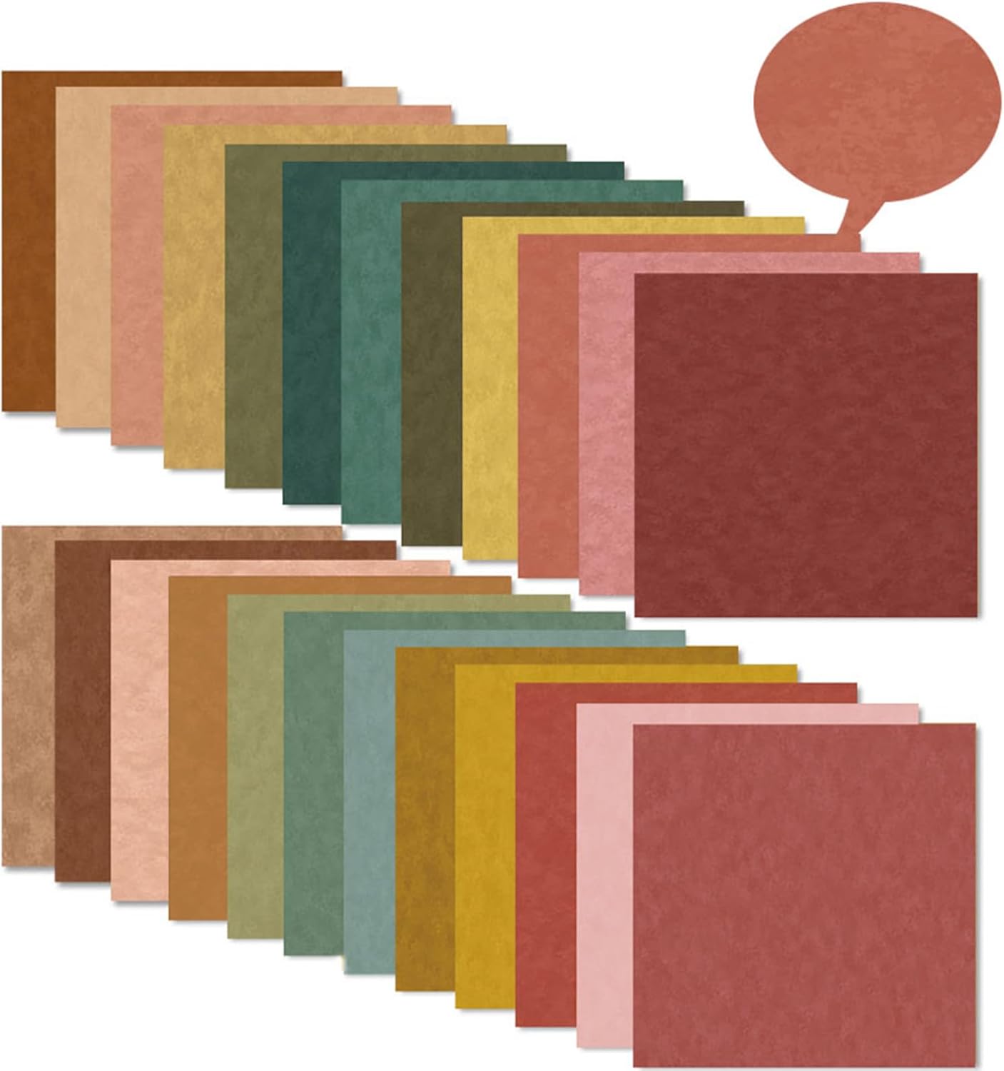 Scrapbook Paper 12x12 Brown, 24 Sheets/24 Designs Double-Sided Bohemian Patterned Craft Paper, Boho Tone Decorative Paper for Junk Journals Greeting Cards Photo Album Decoration (Boho Tone, 12x12 in)