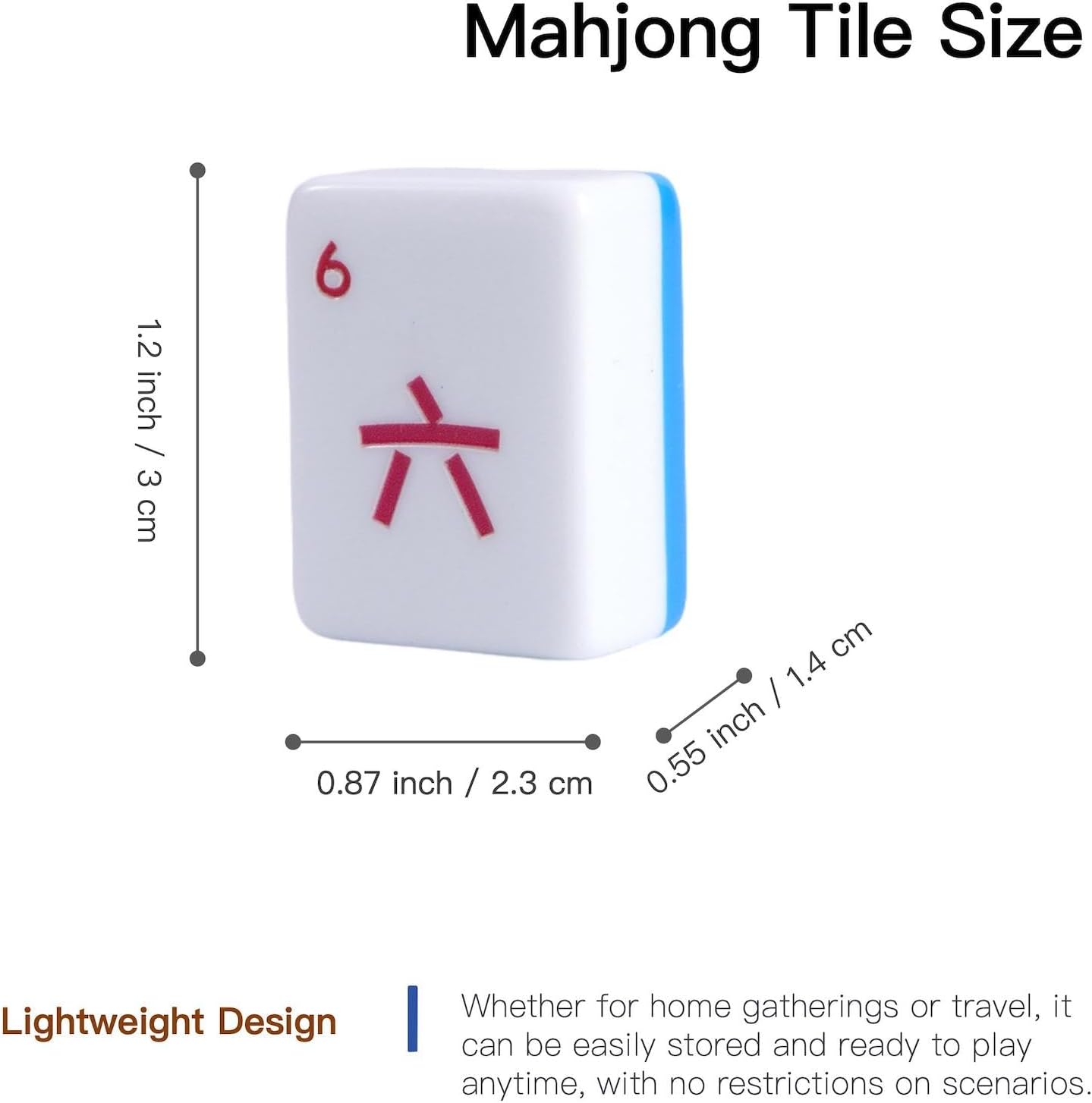 American Mahjong Tile Set (Blue)
