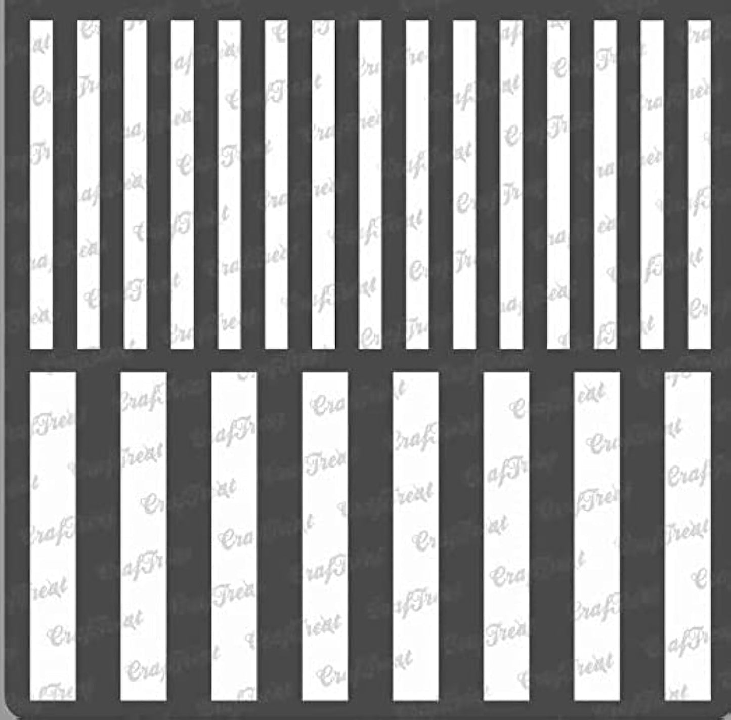 CrafTreat Reusable Geometric Stripe Stencils for Painting on Wood, Wall, Tile, Canvas, Paper, Fabric and Floor - Stripes - 6x6 Inches - DIY Art and Craft Stencils