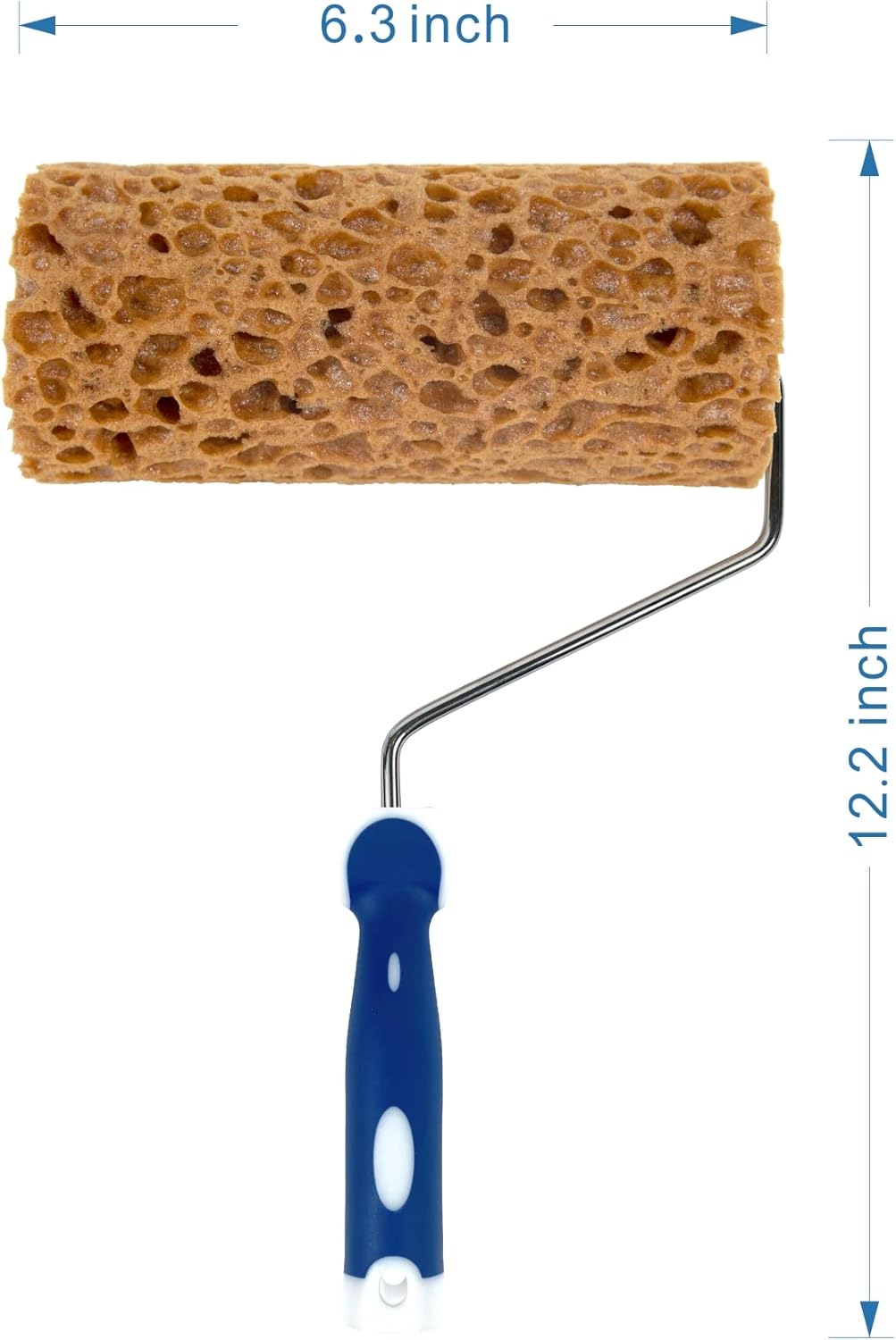 Hanroy Sponge Paint Roller Small 7" for Texture Painting Decorators Brush Tool, Fast and Easy Pattern Art Sponge Roller for Home Wall(M90F)