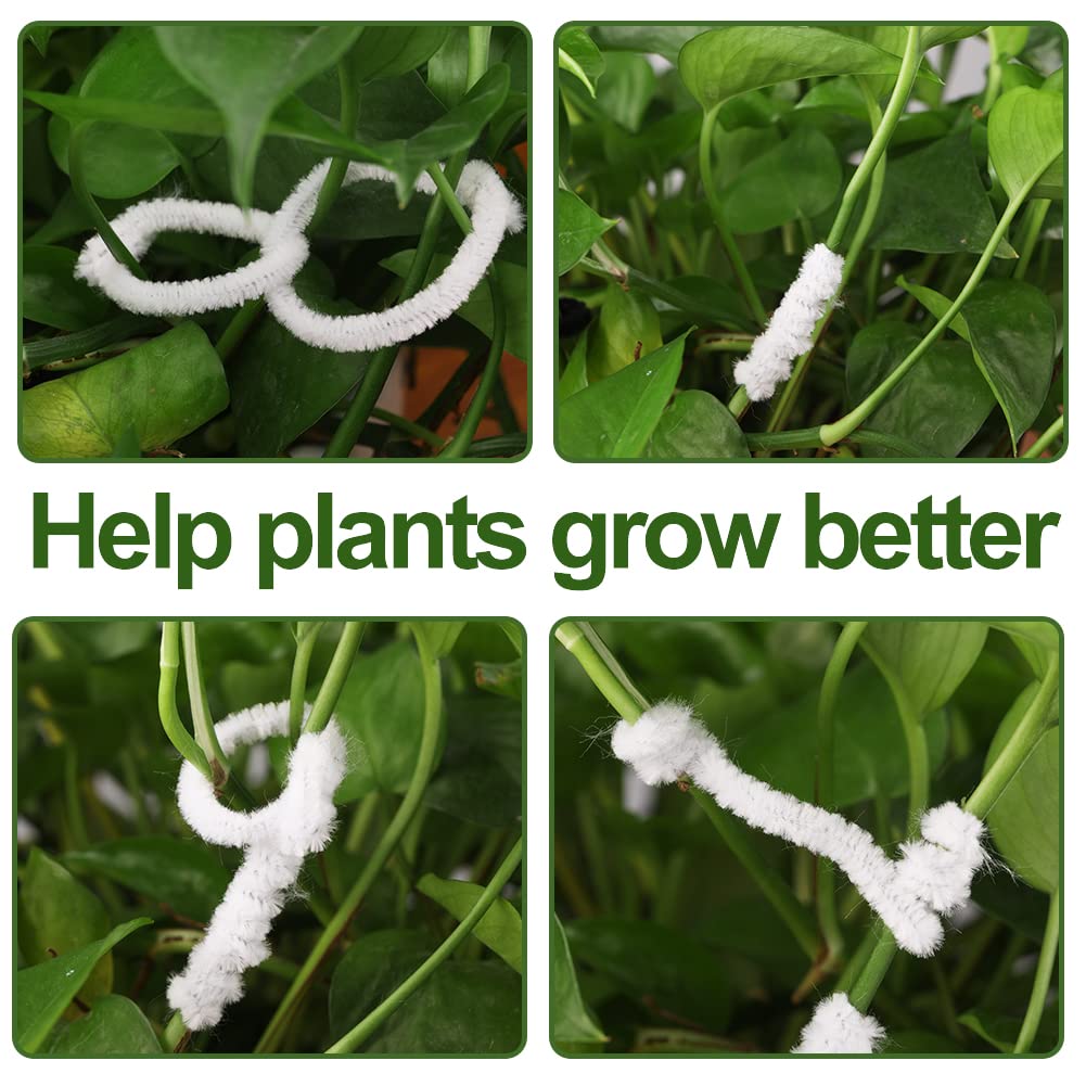 110 PCS White Pipe Cleaners, Christmas Craft Pipe Cleaners, Art Pipe Cleaners for Creative Home Decoration Supplies Arts and Crafts Project