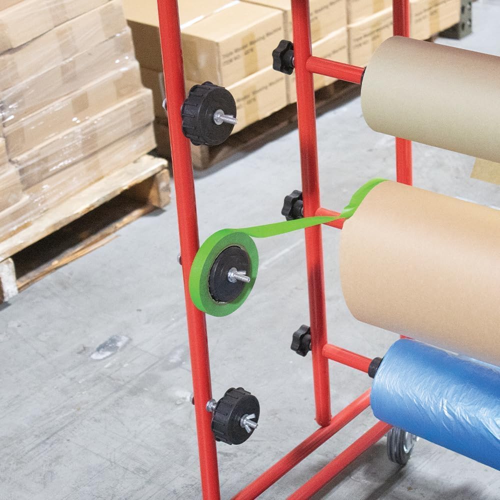 LAUCO DINOGREN High Performance Green Masking Tape for Car Paint, Detailing, & Auto Body - Heat & Water Resistant, Multi-Purpose (1 Inch x 60 Yards, 9 Rolls/Pack)