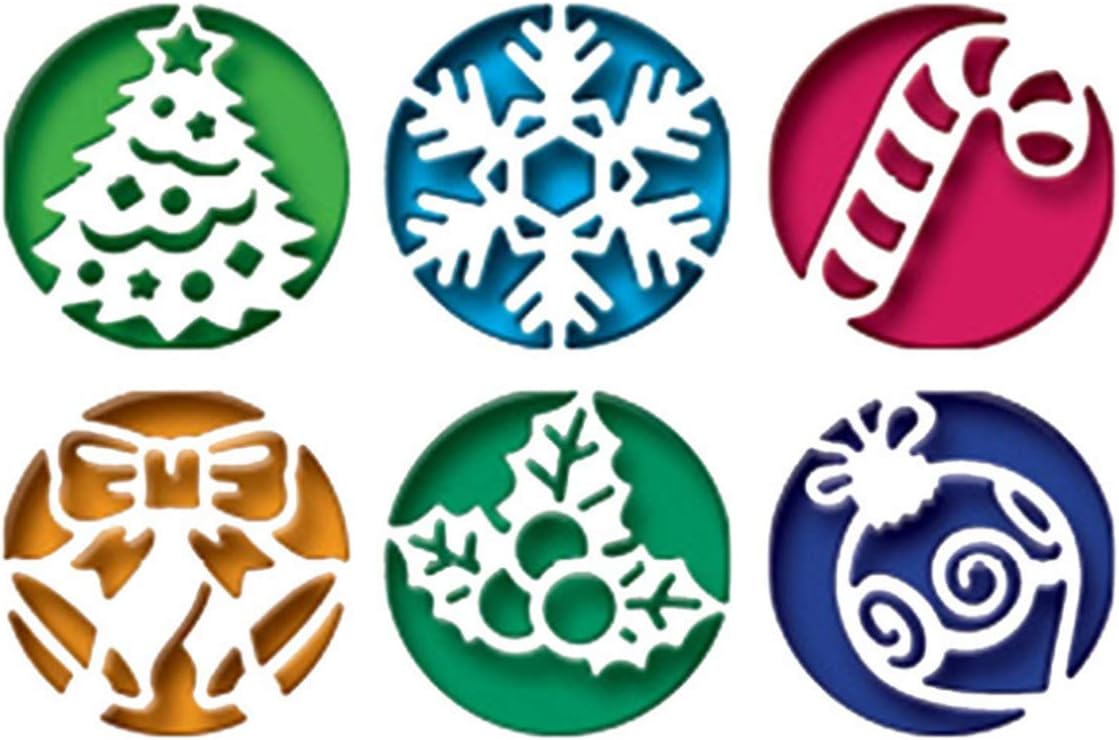 Metal Cutting Dies DIY Merry Christams Embossing Stencil Template Scrapbooking Card Making Mold Photo Album Arts Crafts Tools (Christmas Snowflake Set -10.5×7cm)