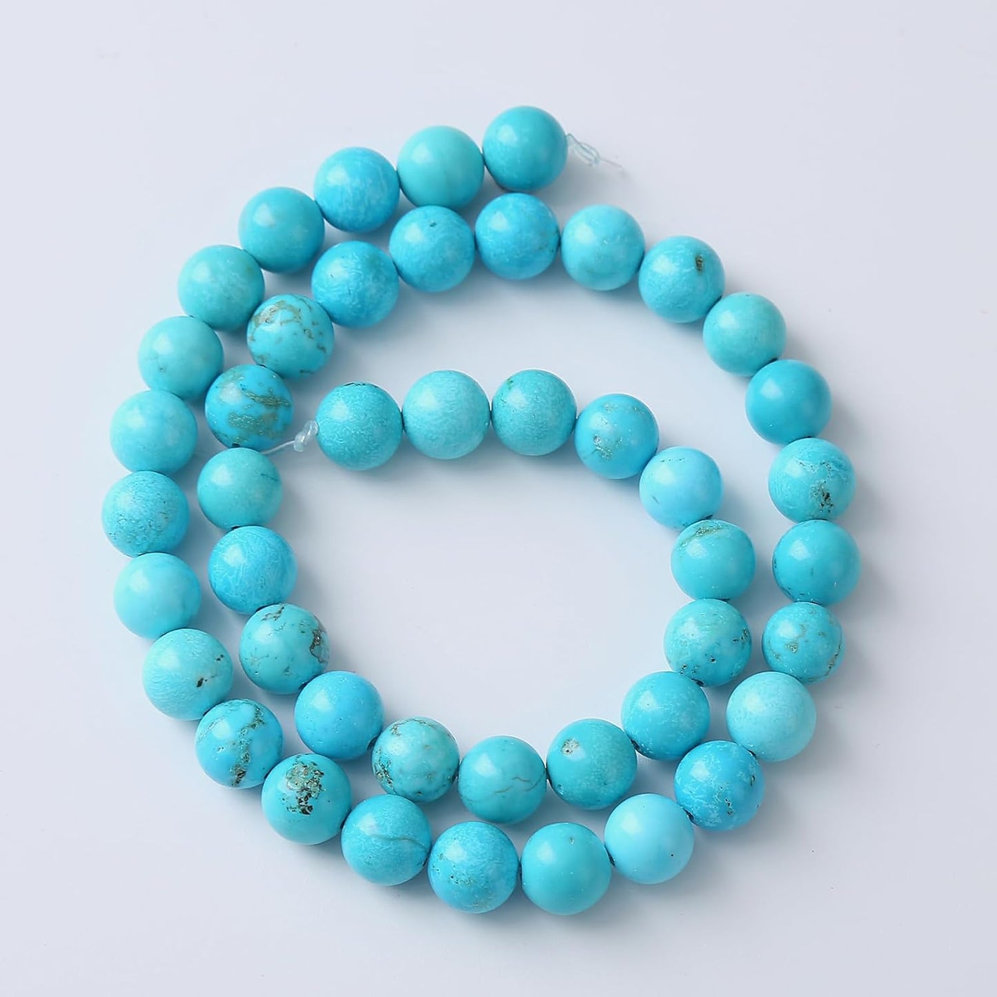 4mm 90pcs A+ Natural Blue Turquoise Beads Round Spacer Loose Stone Beads for Jewelry Making DIY Bracelet Necklace Accessories