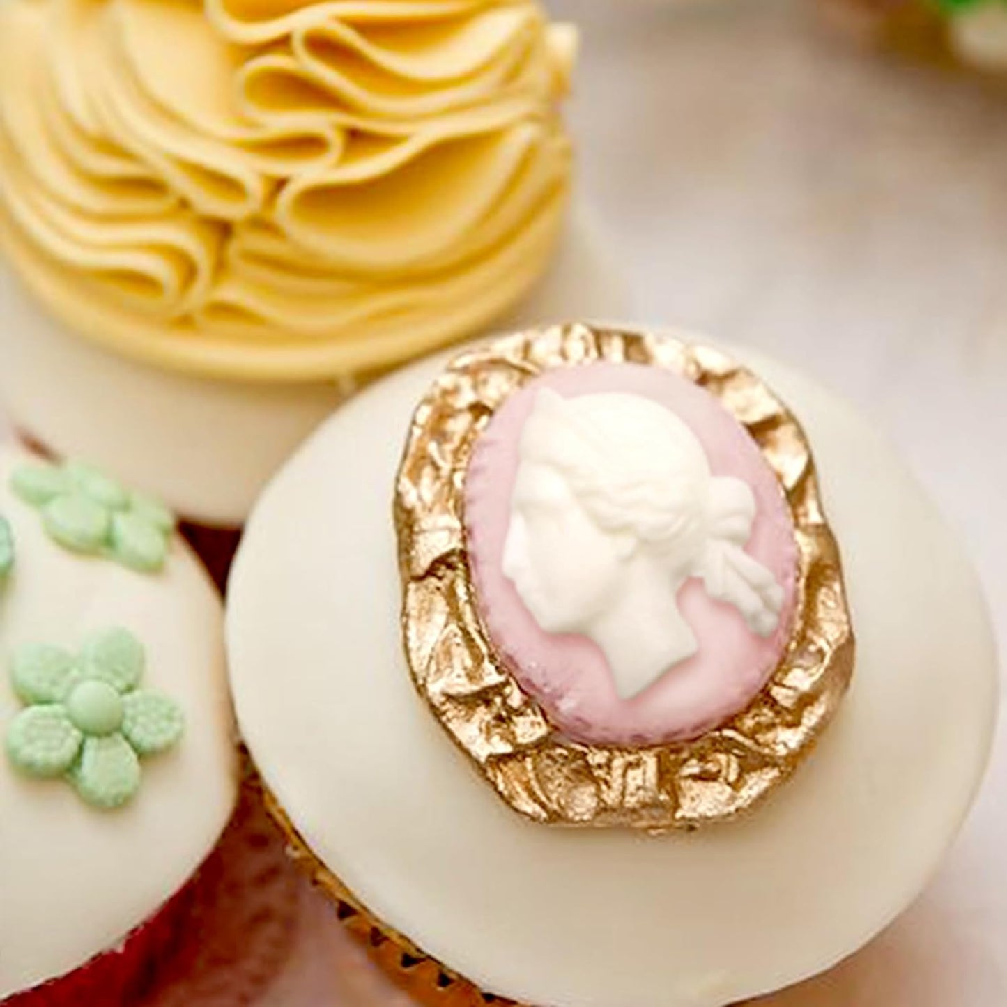 Art Molds for Polyclay Air Dry Clay Plaster Epoxy Resin Fondant Cake Decor 3 Border Trimmings