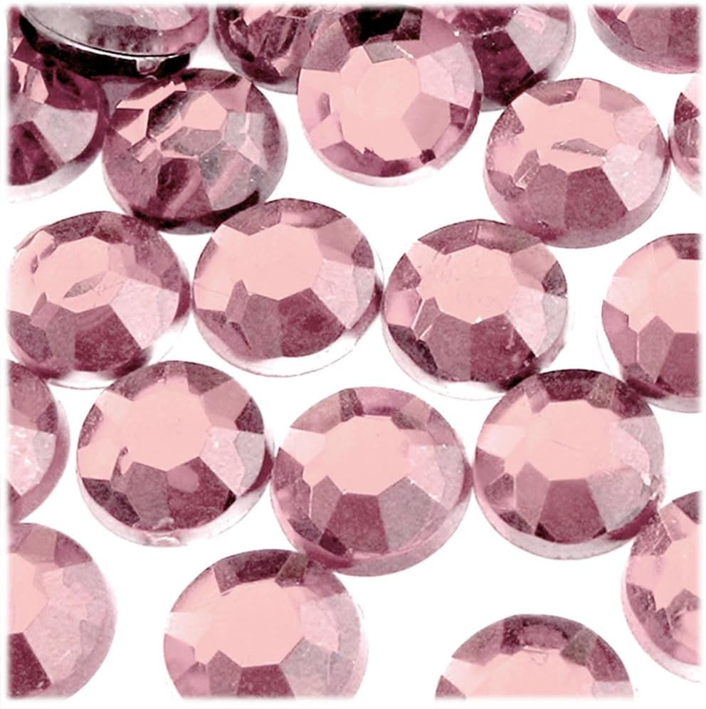 The Crafts Outlet 72pc Rhinestones Round 20mm - Flatback Ruby Red RED