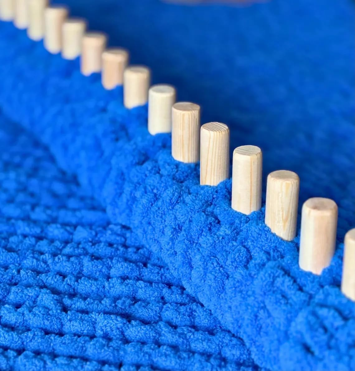 Chunky Blankets Loom Knitting Looms Long Installation Free and Adjustable Foldable Portable Extra Loom Large 38,48,60, 72,84,96 Inch (38inch)