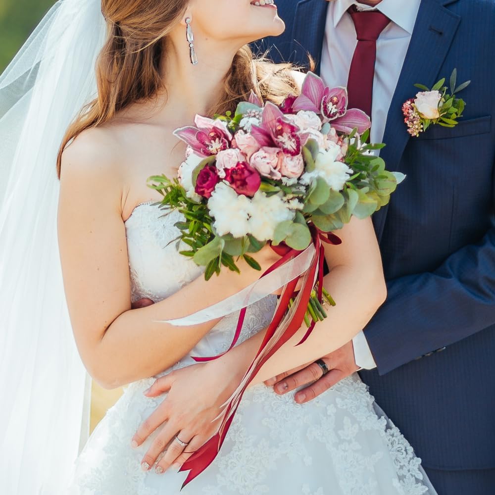 5/8" Width x 100 Yards Satin Ribbon, Gold Ribbon Perfect for DIY Craft, Bows, Gift Wrapping, Flower Bouquet, Valentine's Day, Christmas and Party Decoration