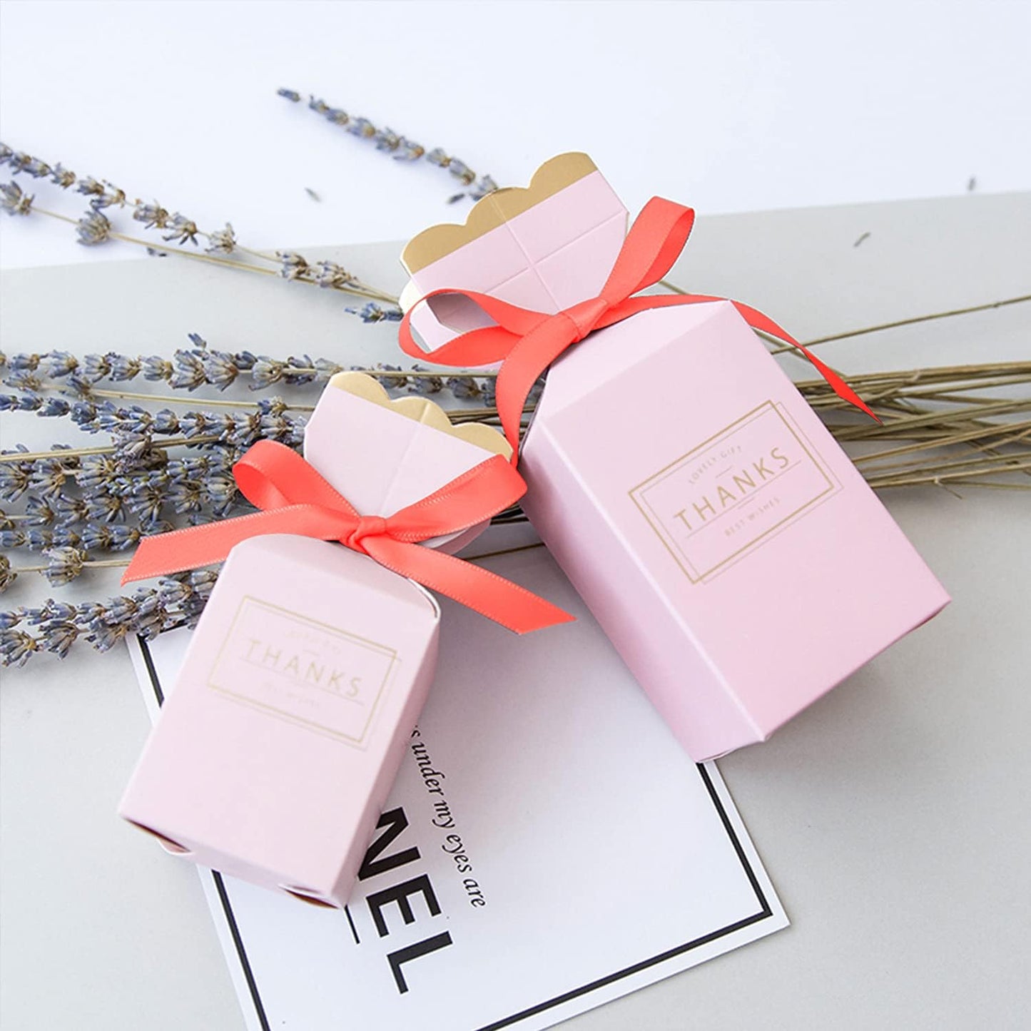 Humphrey's Craft 1/4 Inch Neon Orange Double Faced Satin Ribbon - 50 Yards Variety of Color for Crafts Gift Wrapping DIY Bows Bouquet Decoration Sewing Christmas Tree Wedding and Invitation Card.