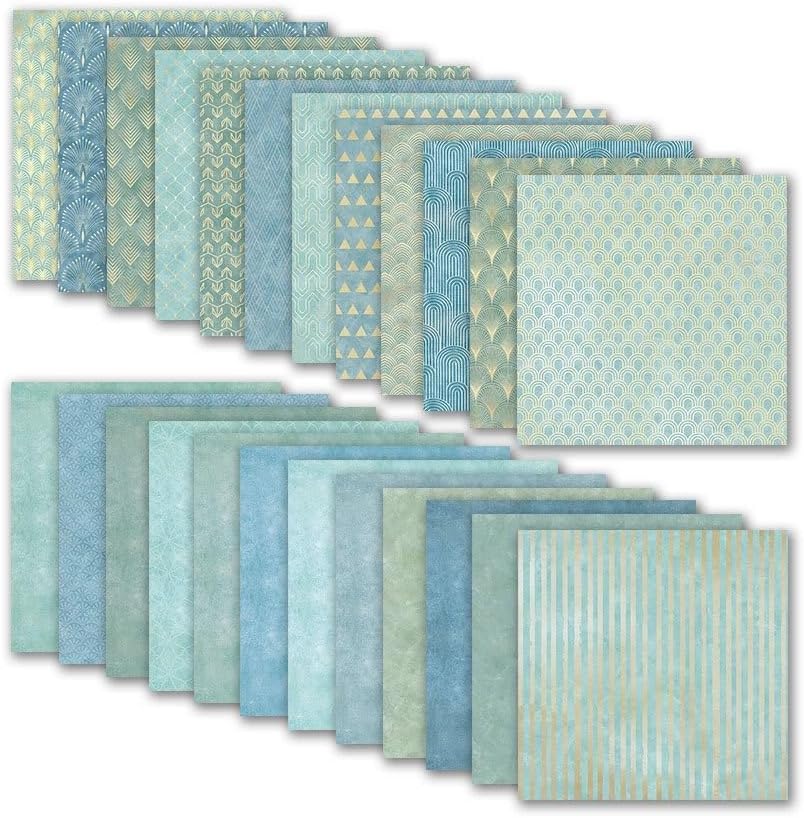 Boho Scrapbook Paper Vintage Flower Pattern Papers Pad 12×12,24 Sheets Double-Sided Bobo Floral Scrapbooking CardStock Paper Pad for Holiday Cardmaking DIY Origami Papers.