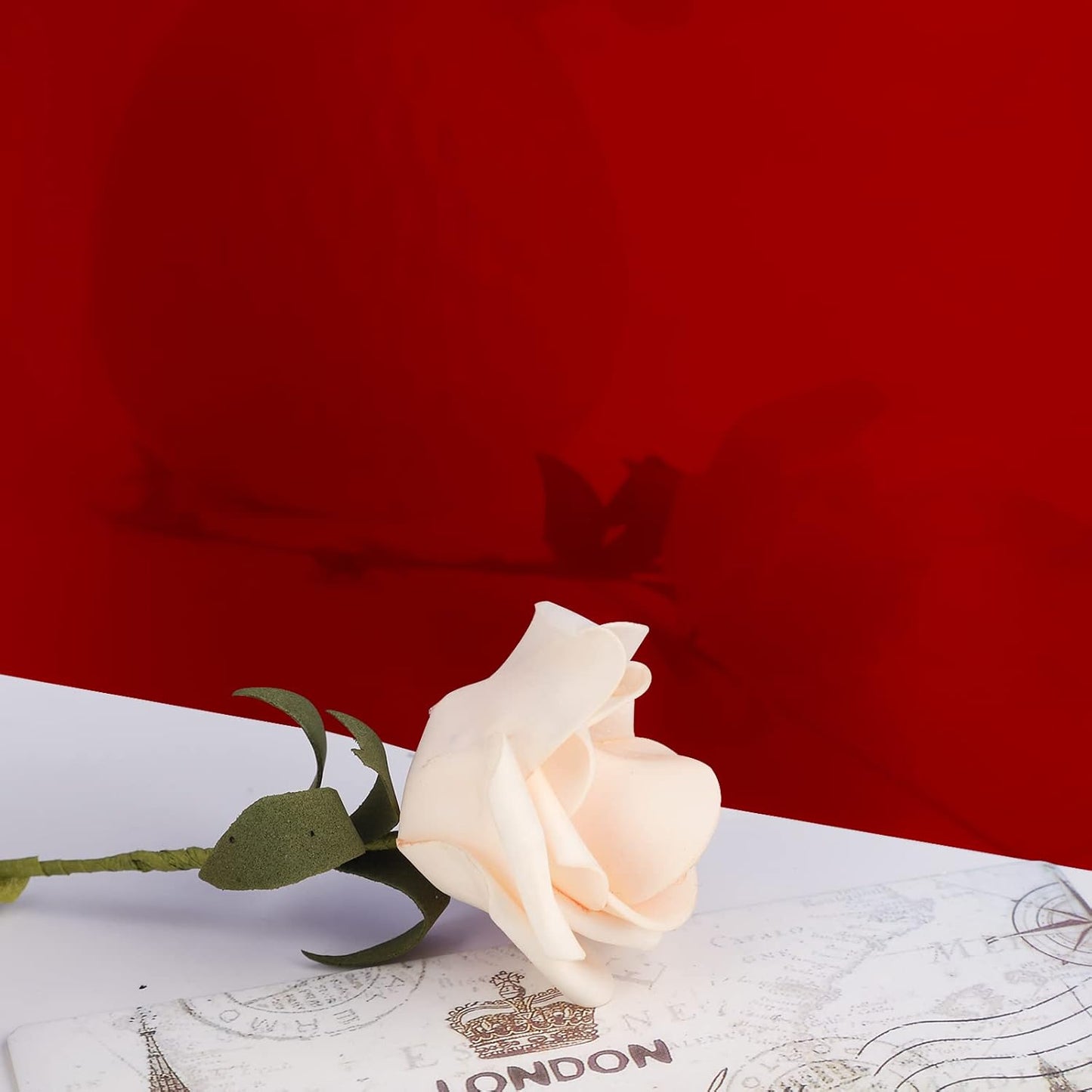 Enoin 2 Pack 8x12 Inches Red Non Transparent Acrylic/Plexiglass Sheet 0.118'' 1/8 Thick, Plastic Sheet Colored Board Panel for Glass, DIY, Painting, Art Craft