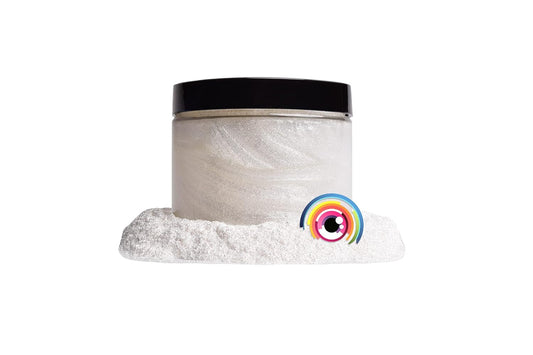 Eye Candy Premium Mica Powder Pigment “Glimmer White” (25g) Multipurpose DIY Arts and Crafts Additive | Woodworking, Bath Bombs, Resin, Epoxy, Soap, Nail Polish (Glimmer Ghost White, 25G)