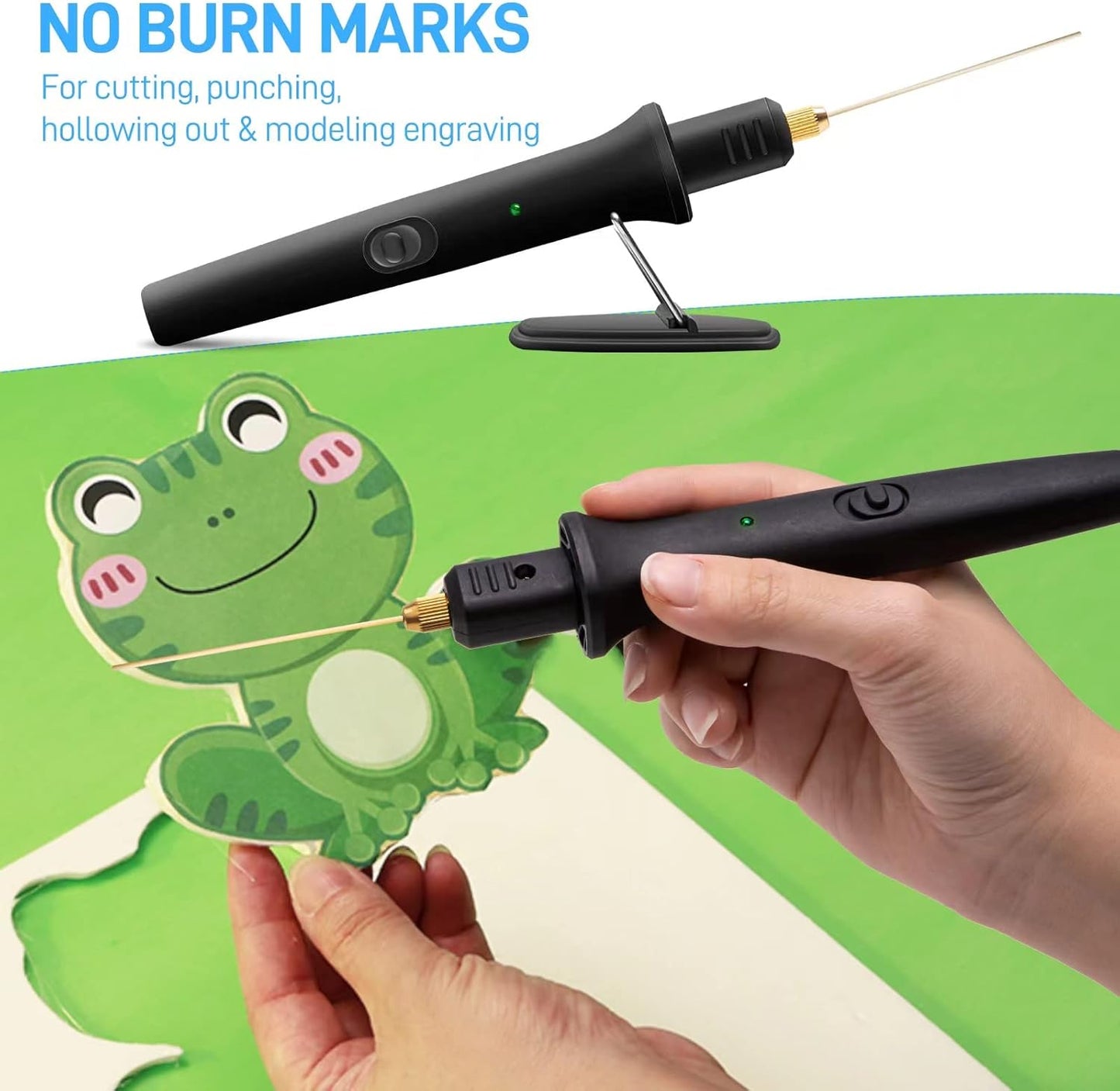 Hot Wire Foam Cutter, 4 in 1 Electric Hot Knife Foam Cutting Tool, 100-240v / 18w Styrofoam Cutter with Marker Pen