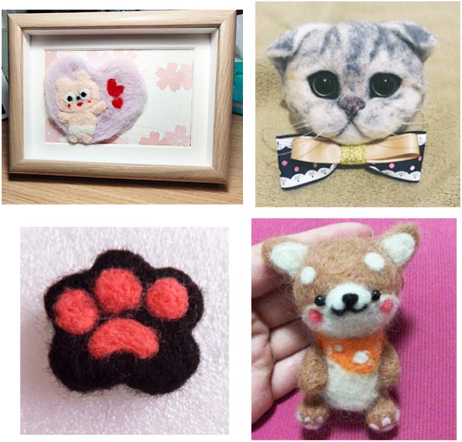 3.53oz Wool Roving Yarn, Wool Felting Supplies, Pure Wools, Chunky Yarn, Spinning Wool Roving for Needle Felting Wet Felting DIY Hand Spinning (Dark Blue)