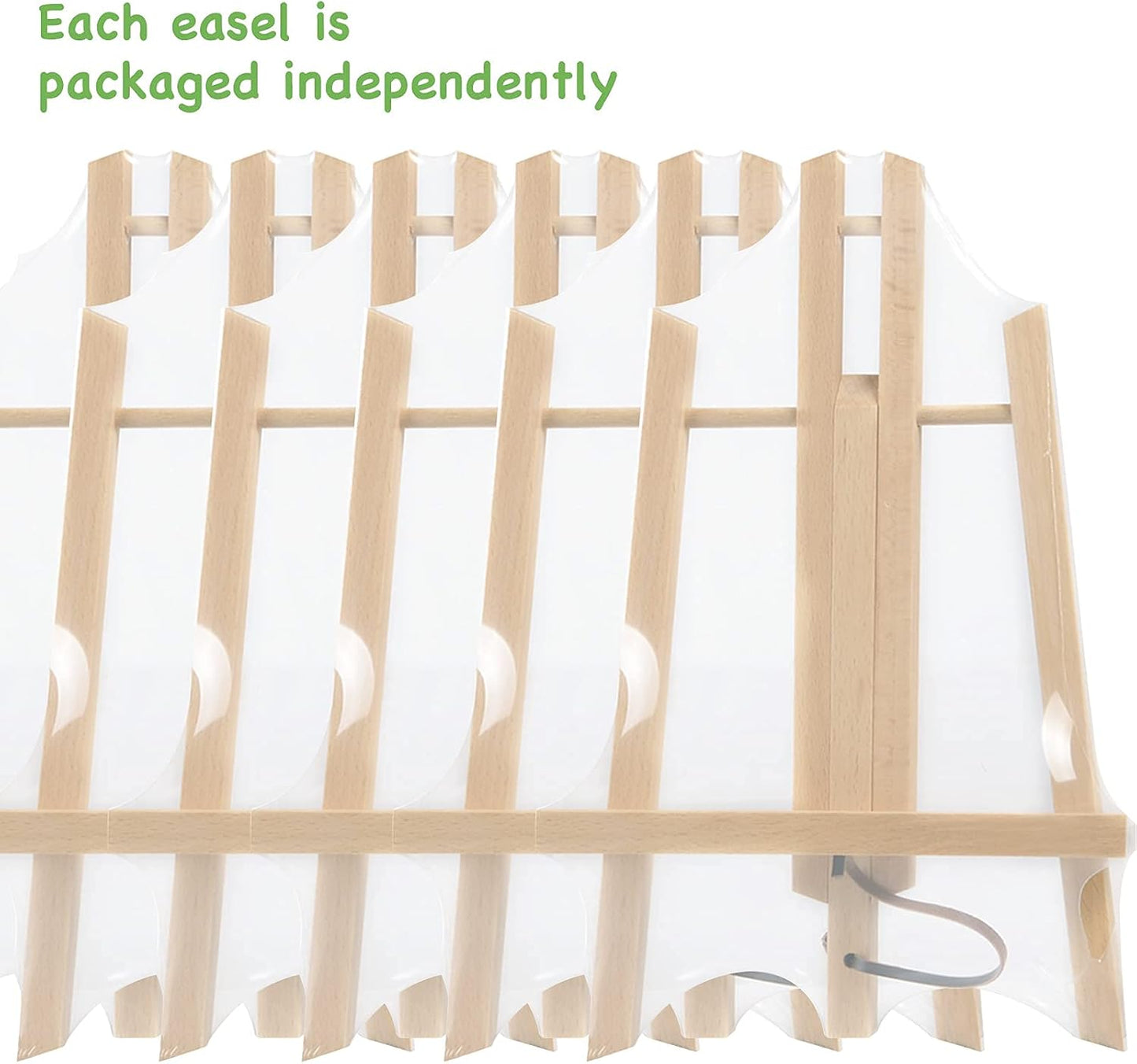 CONDA 6 Pack 16" Tabletop Display Easel, Portable A-Frame Tripod Display Easel for Painting Party & Displaying Canvases, Photos, Display Tripod Holder Stand for Students Kids Beginners